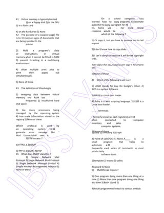 Computer question | PDF