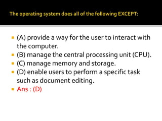 Computer questions with answers | PPT