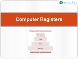 Computer Registers
 