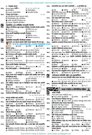Computer related bangla mcq questions with answers for any competitive ...