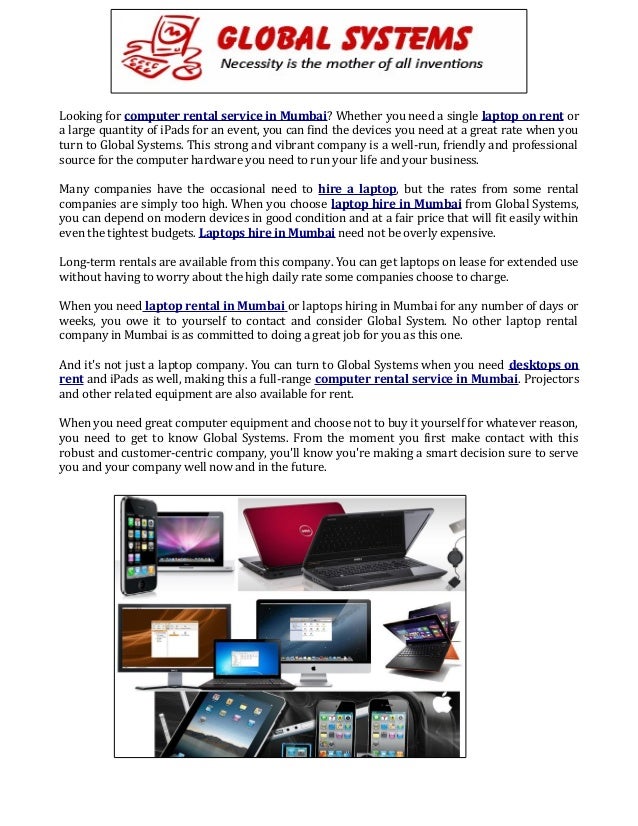 laptop rental company in mumbai laptop companies
