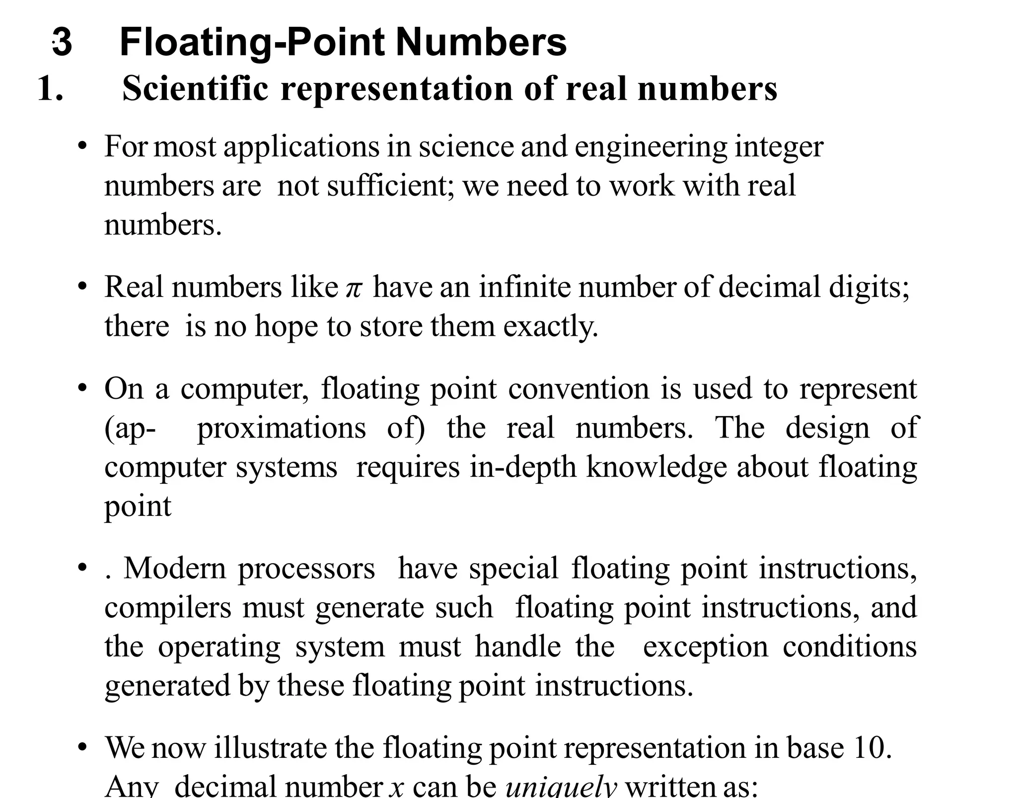 Computer Representation of Numbers and.pptx | Computing | Technology ...