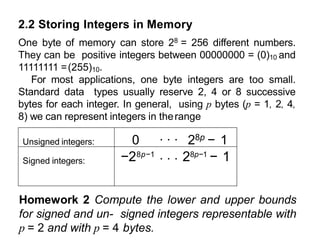 Computer Representation of Numbers and.pptx | Computing | Technology ...