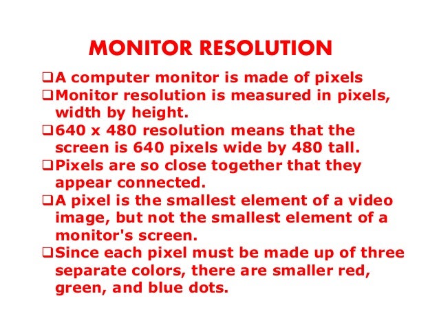 Computer resolution