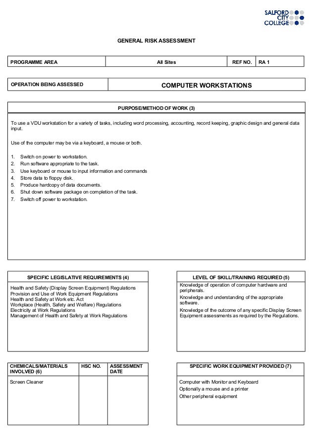 Computer risk assessment