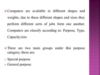 Classification of Computers | PPTX | Computing | Technology & Computing
