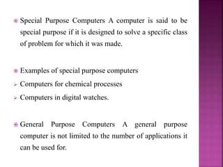 Classification of Computers | PPTX | Computing | Technology & Computing