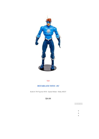 TOY
MCFARLANE TOYS - DC
Build-A 7IN Figures WV9 - Speed Metal - Wally WEST
$24.99
Add to cart
●
●
●
 