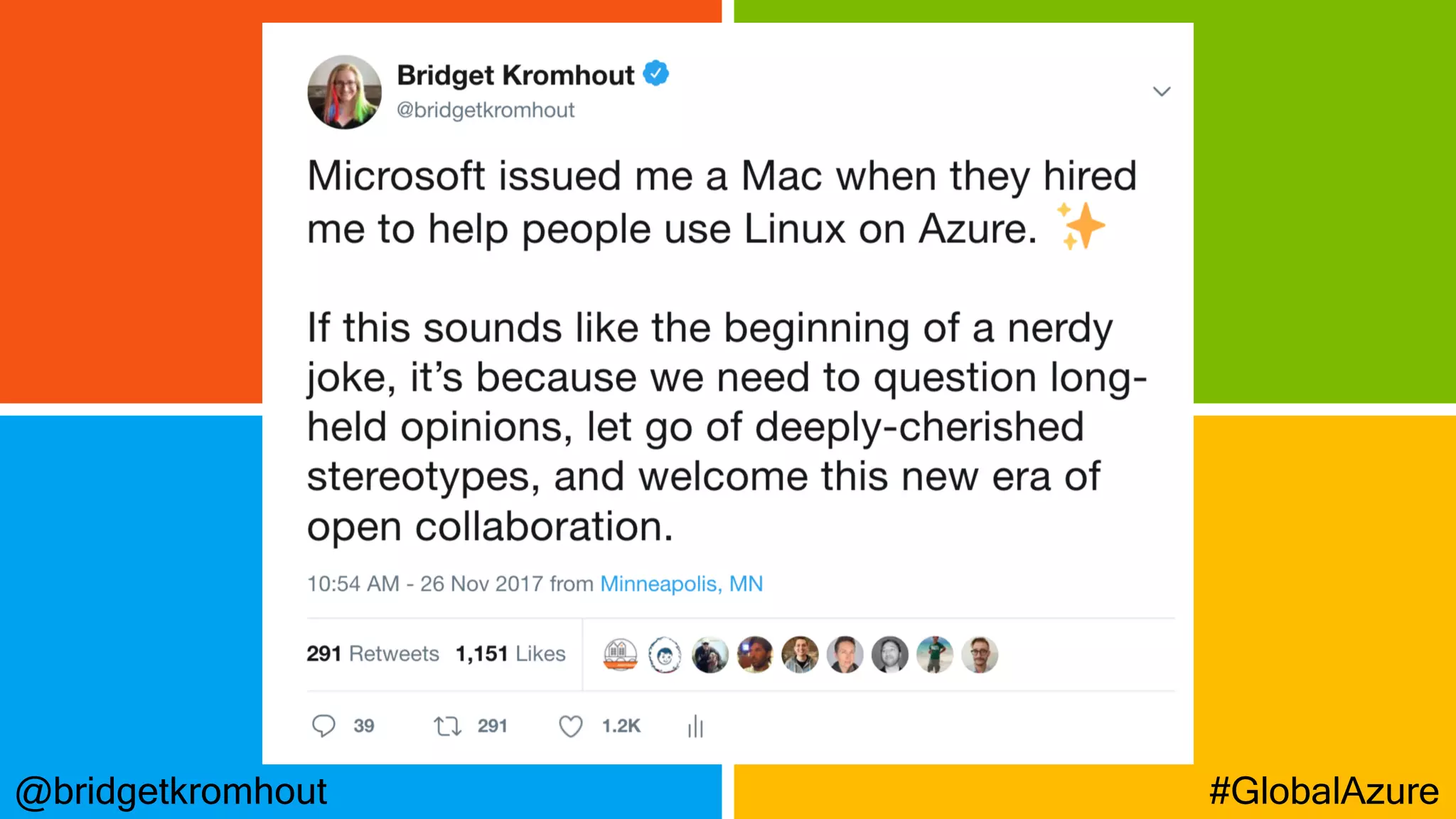 @bridgetkromhout #GlobalAzure
 