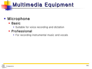 Multimedia Equipment Microphone  Basic  Suitable for voice recording and dictation Professional For recording instrumental music and vocals 