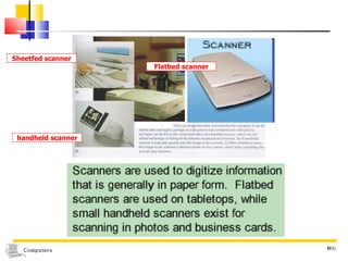 MIU Flatbed scanner Sheetfed scanner handheld scanner 