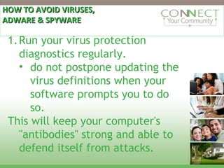 Computer saftey adware, spyware & viruses | PPT