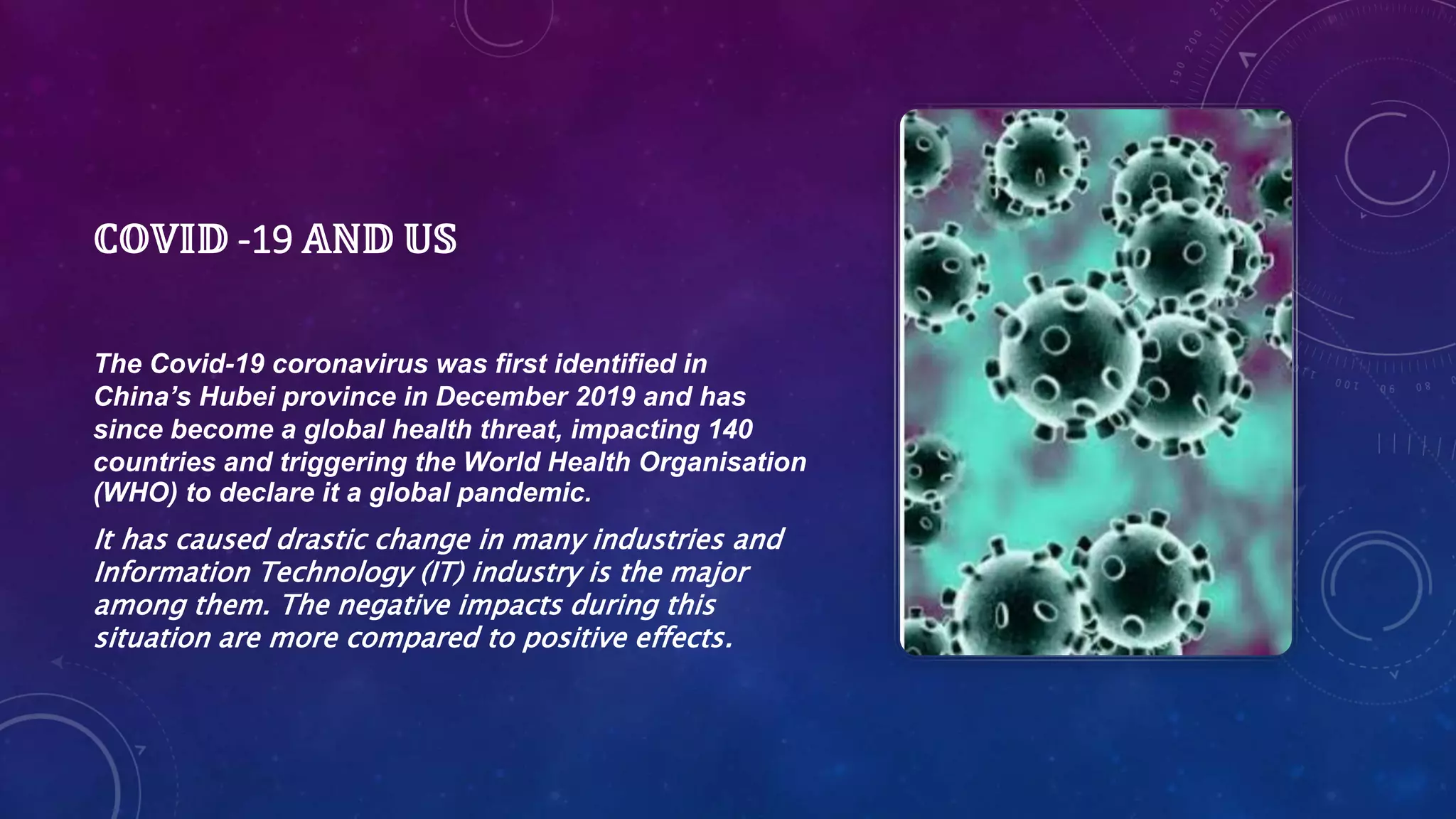 IMPACT OF COVID 19 ON THE IT INDUSTRY | PPT