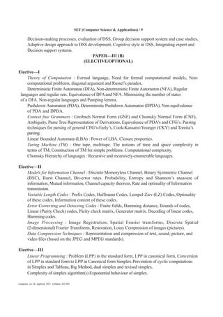 Computer sci & applicat set syllabus | PDF image.