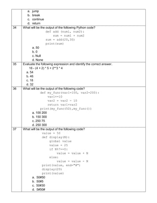 Computer science sqp | PDF