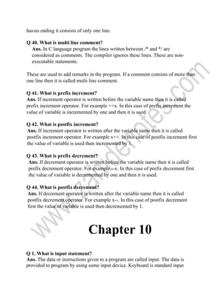 Computer science 2nd year short questions notes (1) | PDF