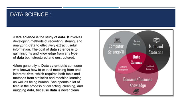 Computer science and data science | PPT