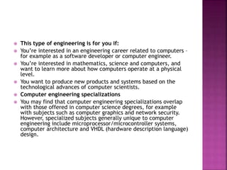Computer science and engineering | PPTX