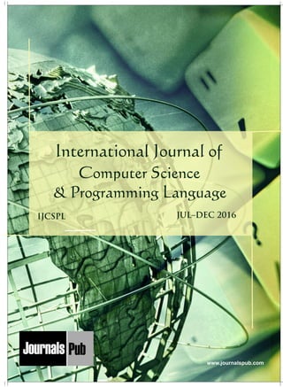 Computer Science and Programming Language Vol 2 Issue 2 | PDF