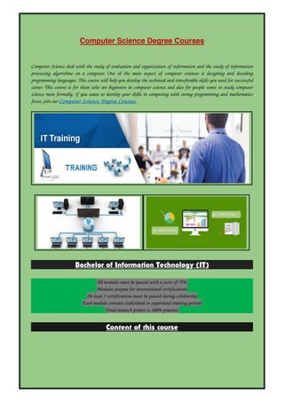 Computer Science Degree Courses | PDF