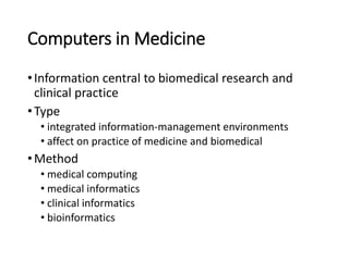Computer science for health | PPT