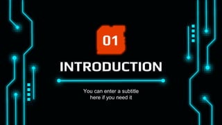 INTRODUCTION
You can enter a subtitle
here if you need it
01
 