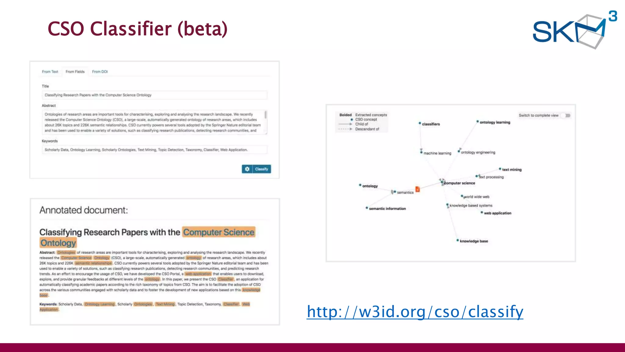 CSO Classifier (beta)
http://w3id.org/cso/classify
 