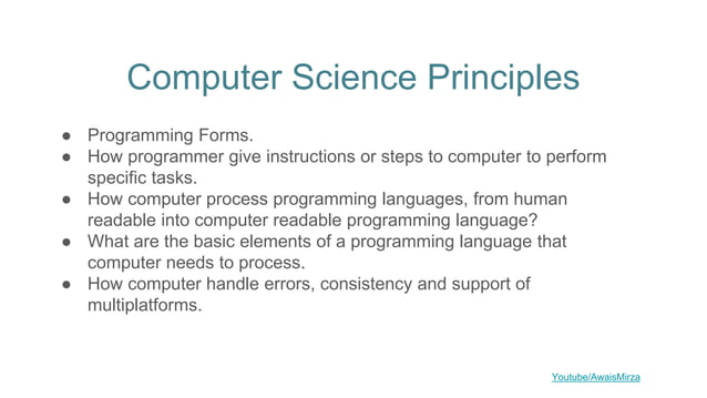 Computer science principals in terms of Programming | PPTX ...