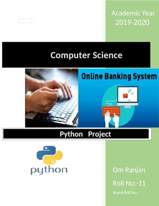 Computer science project on Online Banking System class 12 | PDF