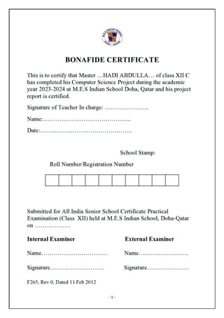 Computer Science Project- Laundry Management System