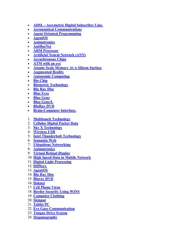 Computer science seminar topics