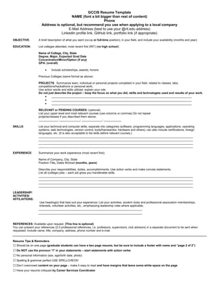 Computer Science Student Resume for .pdf