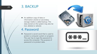 Backup Files Computer Science Computer security | PPTX