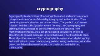 Computer Security. The increasing need of todays era | PPTX