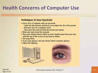 Health Concerns of Computer Use
Discovering Computers 2012: Chapter 11 41
Page 580
Figure 11-25
 