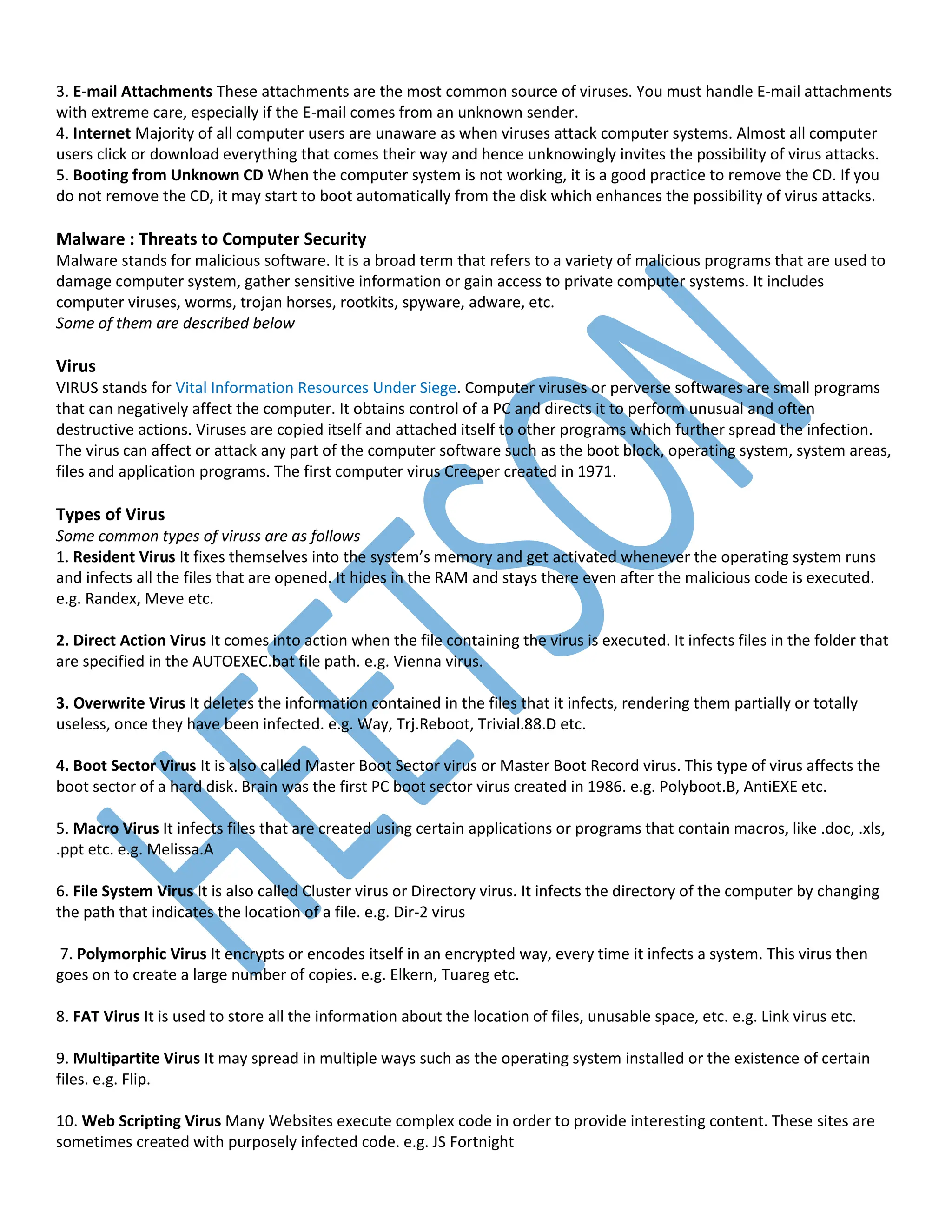 Computer/Cyber/IT Security MCQ Questions | PDF