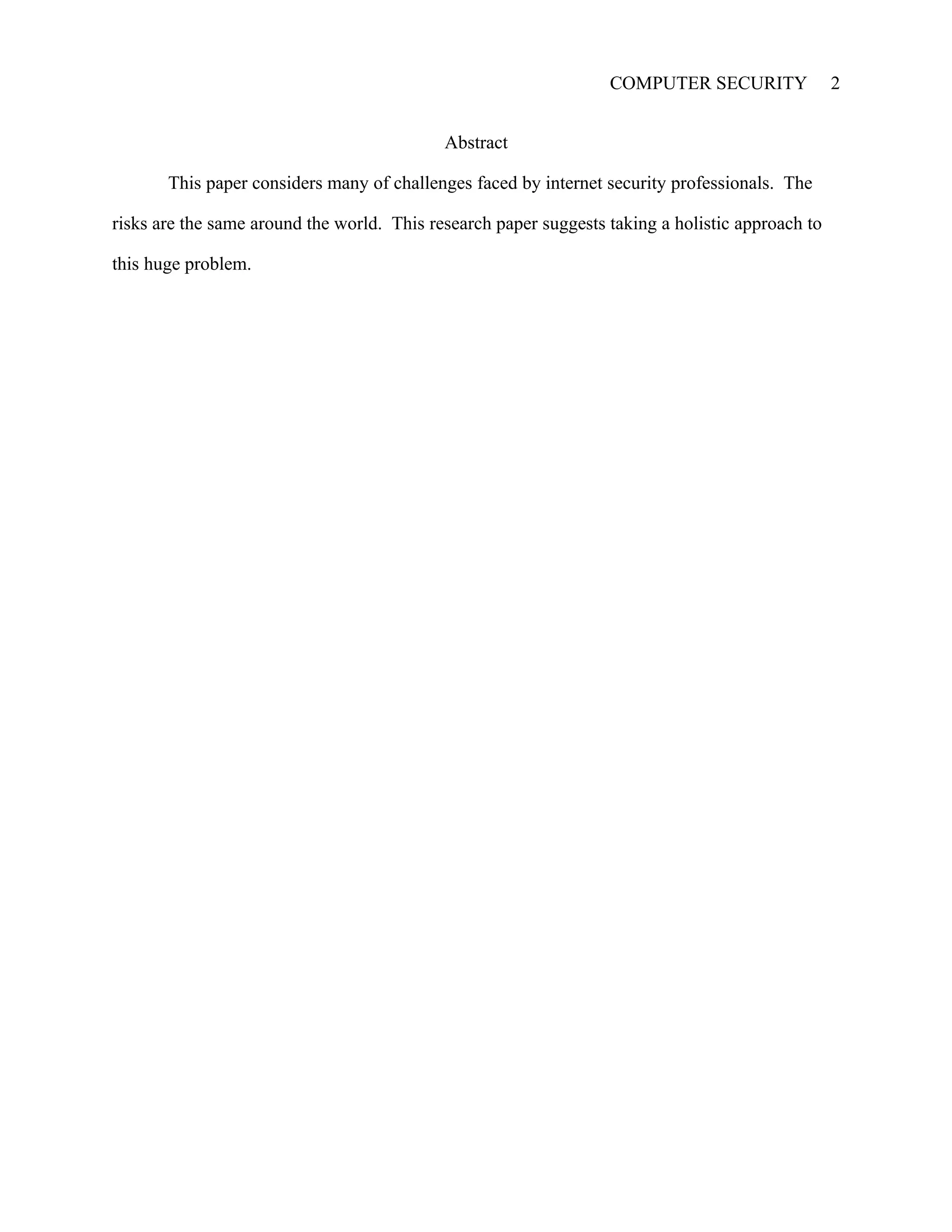 Computer Security Policy | PDF