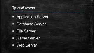 Server Description Computer Computer server | PPTX