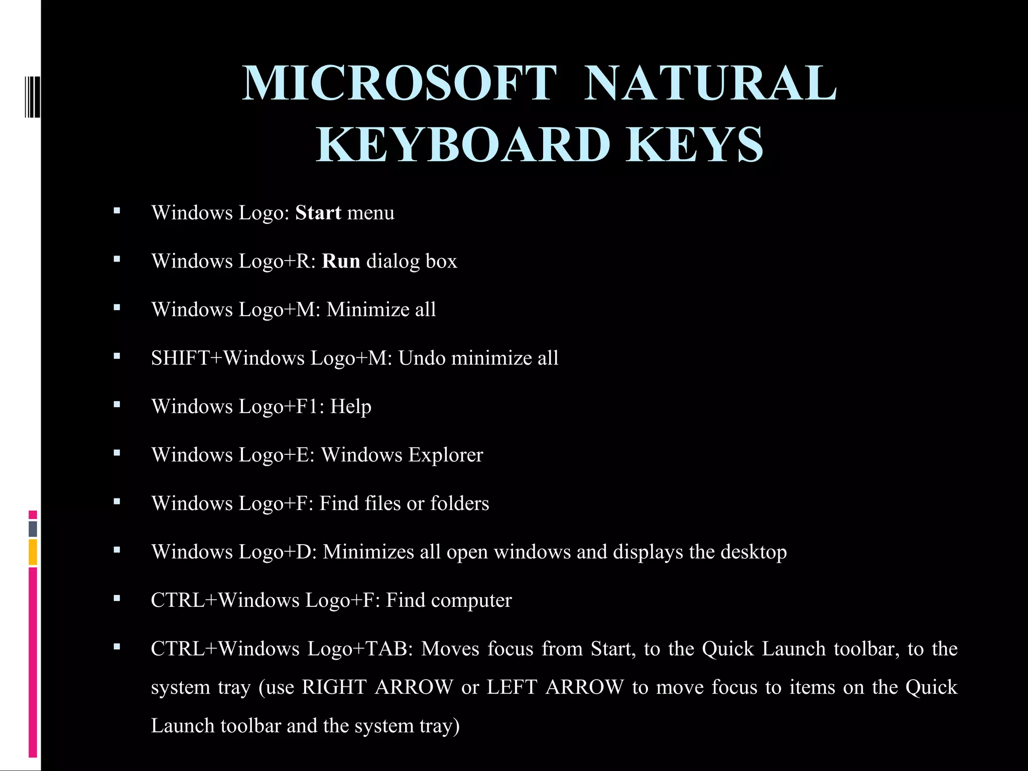 Computer shortcuts | PPT | Operating Systems | Computer Software and ...