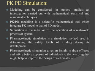 Computer simulation in pkpd | PPTX