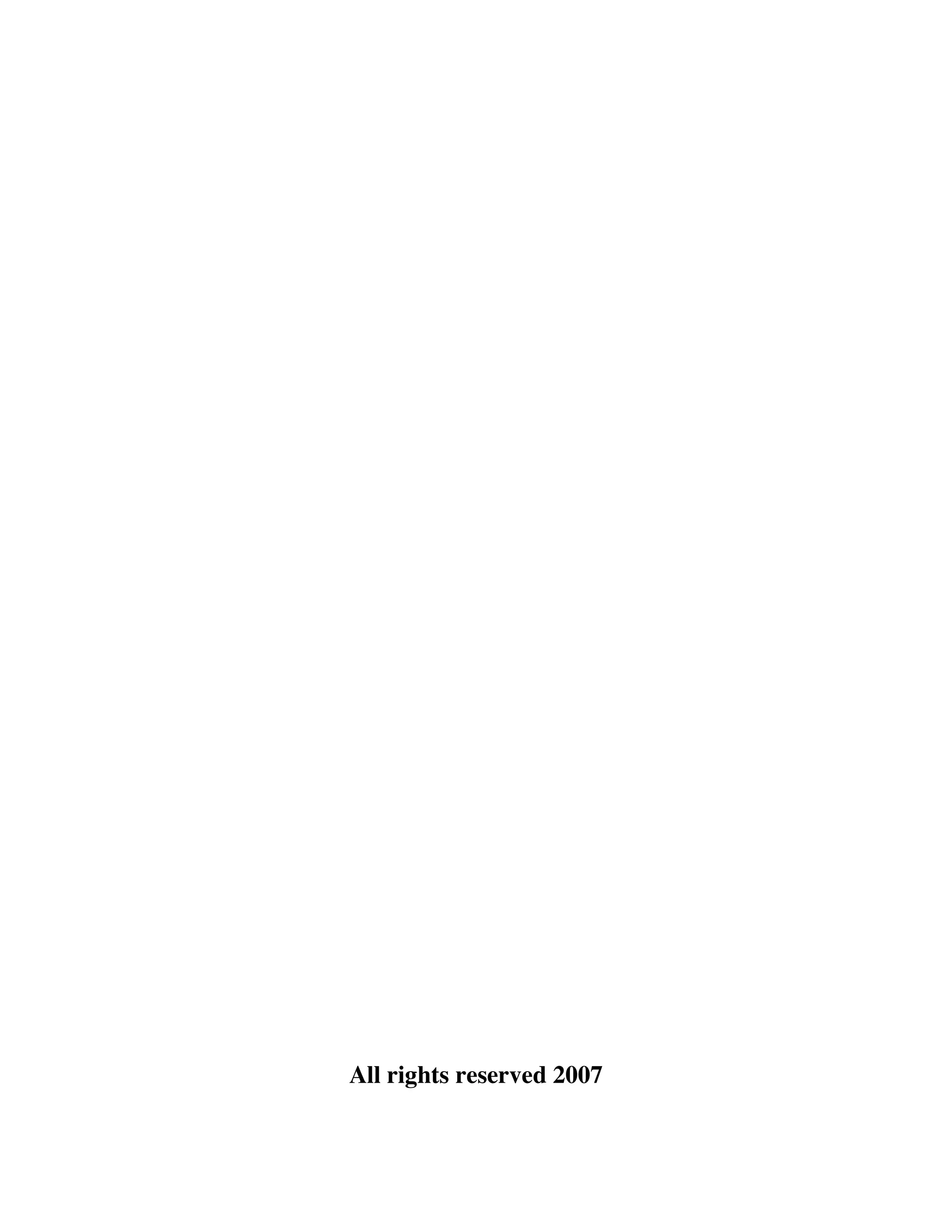 All rights reserved 2007

 