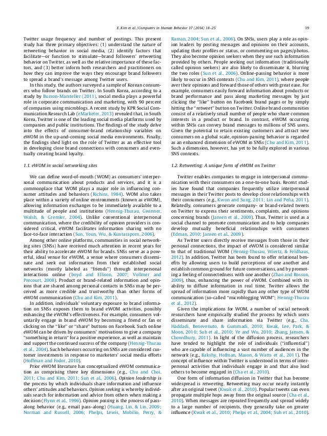 Computers in human behavior 2014 brand wom on twitter