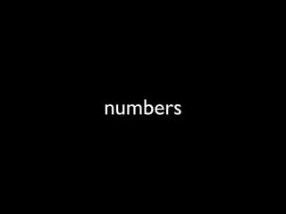 numbers
 