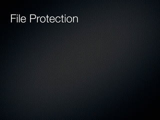 File Protection
 