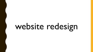 website redesign
 