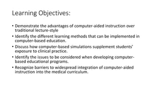 Computers in medical education dr. rodolfo rafael | PDF