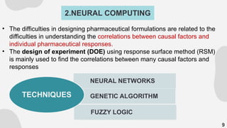Formulation Science/computer COMPUTERS IN PHARMACEUTICAL FORMULATIONS.pptx