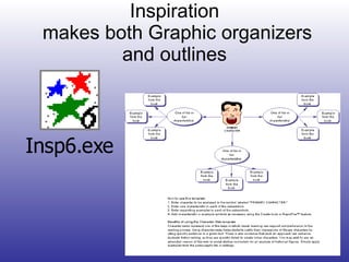 Inspiration  makes both Graphic organizers and outlines 