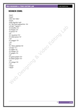 Computer skills for web designing and video editing_Lab Manual.pdf
