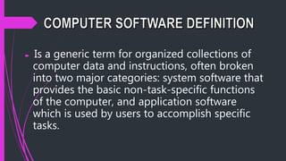 Computer software | PPT